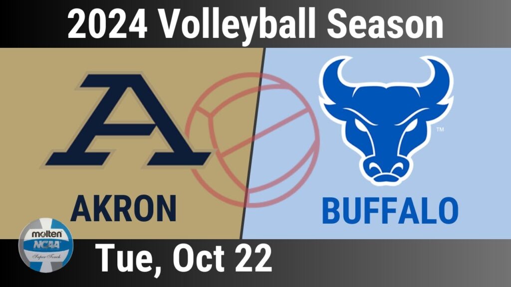 2024 oct 22 volleyball akron vs buffalo 2024 volleyball season 20241022