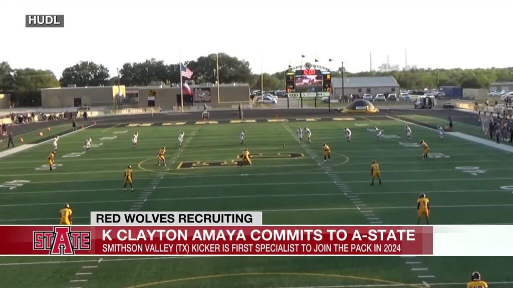 2024 smithson valley tx kicker clayton amaya commits to arkansas state