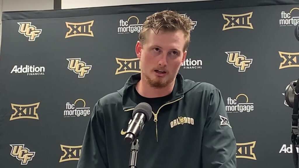 2024 ucf football post game press conference at florida wr trent whittemore