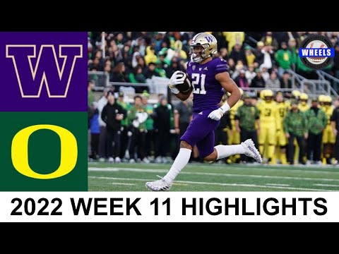 25 washington vs 6 oregon highlights college football week 11 2022 college football highlights