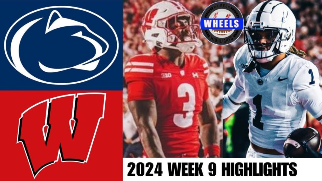 3 penn state vs wisconsin full game highlights 2024 college football highlights