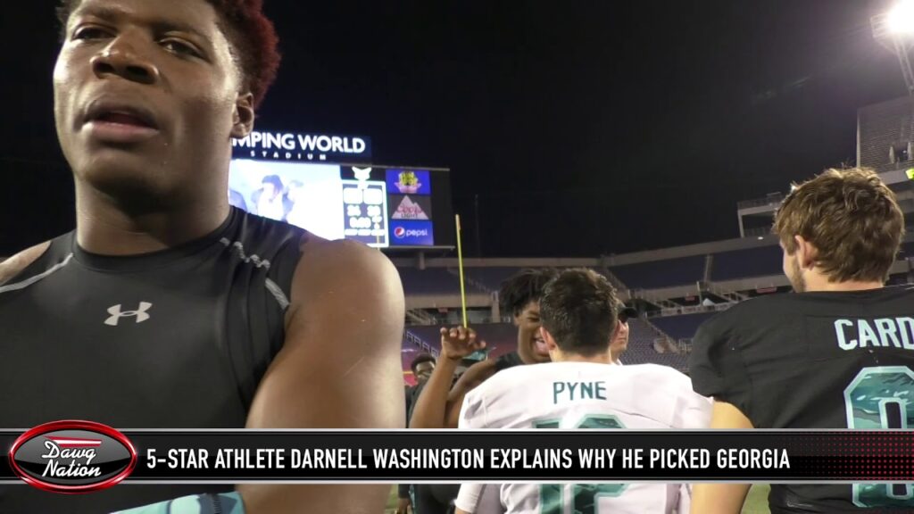 5 star athlete darnell washington explains why he signed with georgia