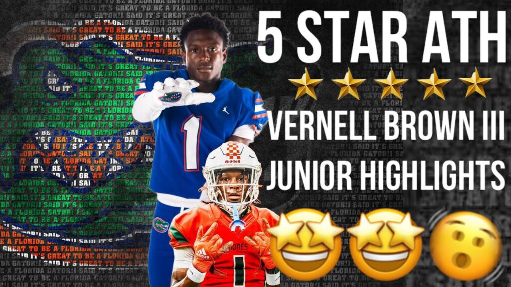 5 star florida gator commit vernell brown iii high school highlights