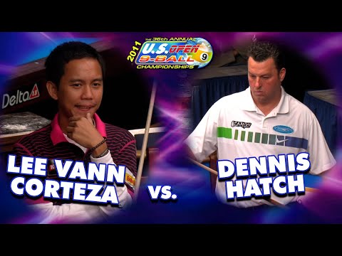 9 ball dennis hatch vs lee vann corteza 2011 us open 9 ball championship