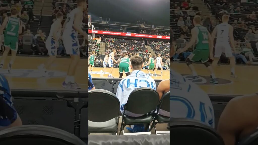 a 3 pointer from kajus kublickas bczalgiris kaunas