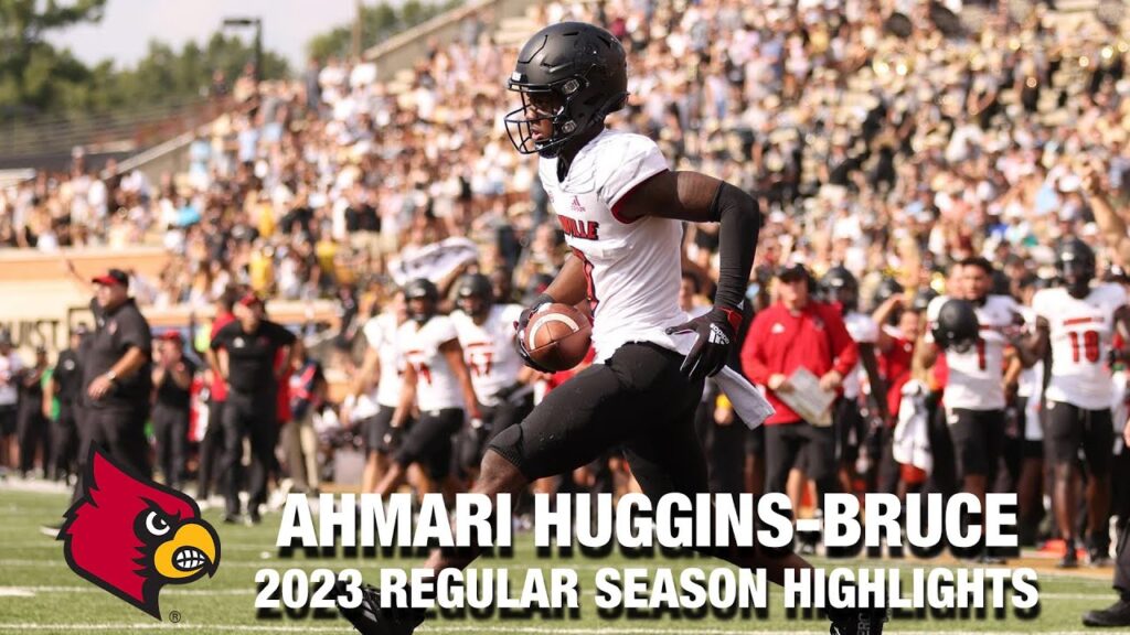 ahmari huggins bruce 2023 regular season highlights louisville wr