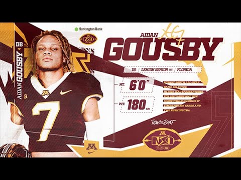 aidan gousby highlights gopher football hyprr22 signing day