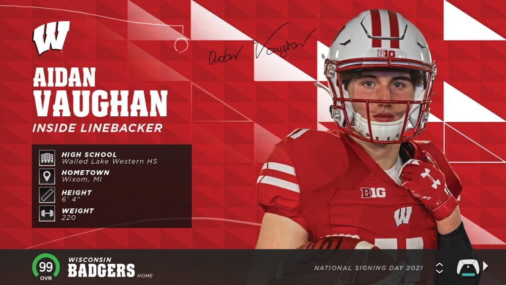 aidan vaughan national signing day wisconsin 22