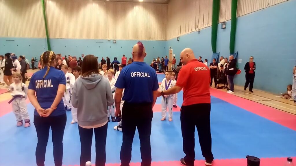 aiden jones british taekwondo championship medal presentation