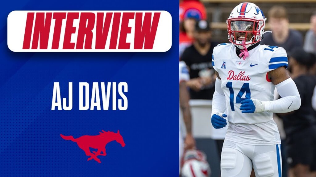 aj davis on his growth in year 2 with smu football competition at cornerback