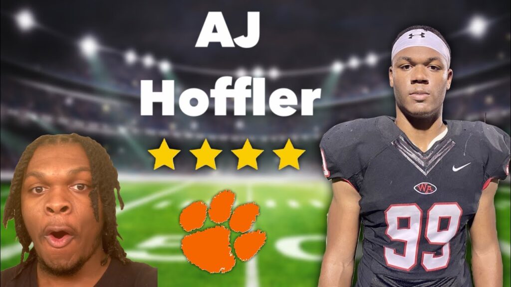 aj hoffler highlights reaction clemson football commit