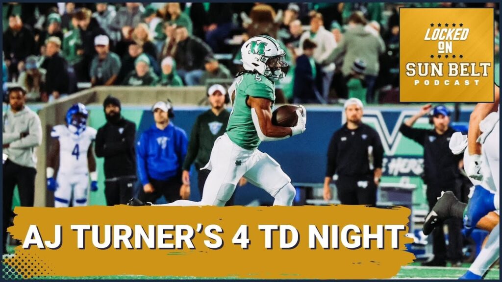 aj turner shines in marshall thundering herds win over georgia state