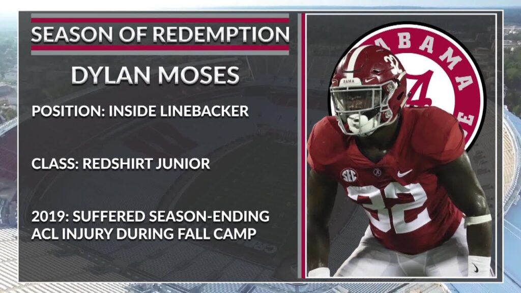 alabama player spotlight dylan moses