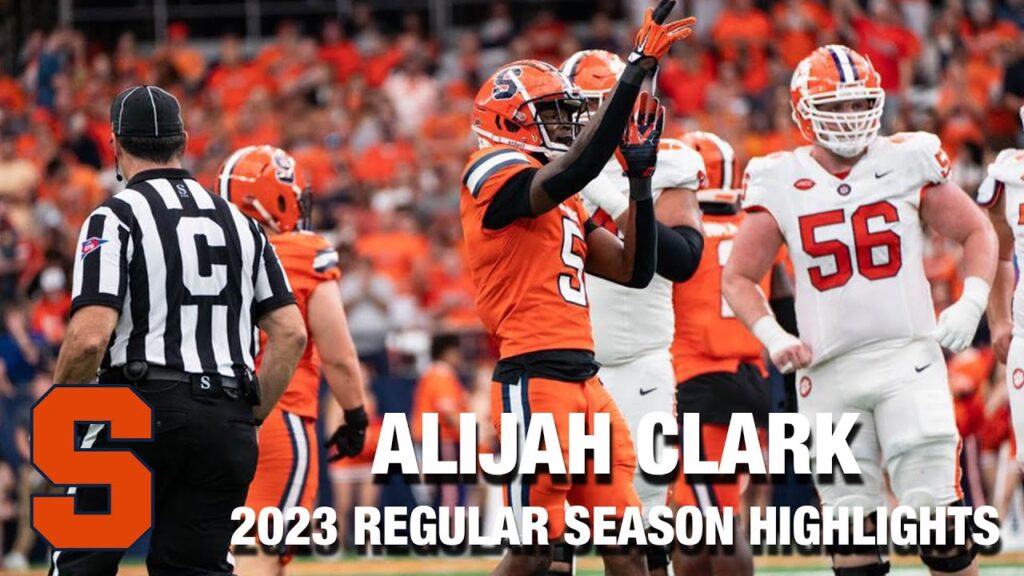 alijah clark 2023 regular season highlights syracuse db