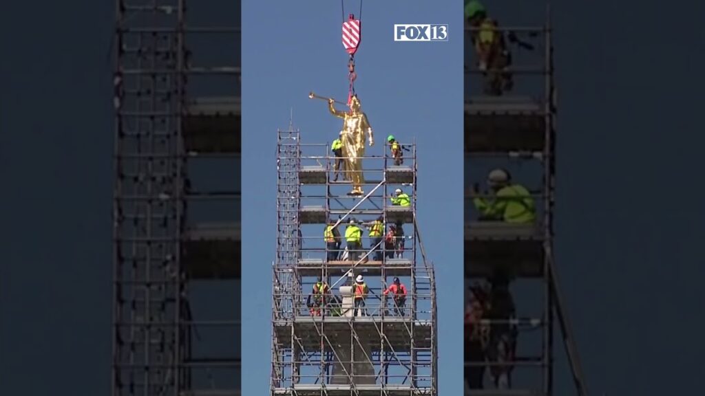 angel moroni returned to salt lake city temple