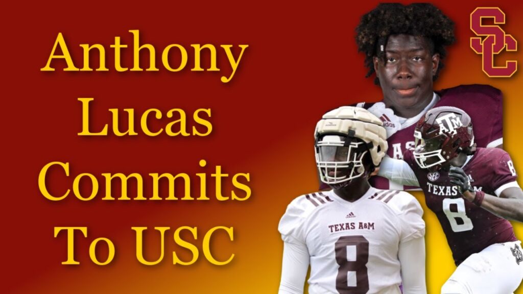 anthony lucas commits to usc usc football