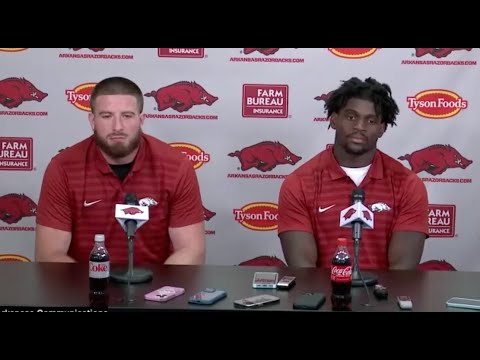 anton juncaj stephen dix jr interview arkansas football 1