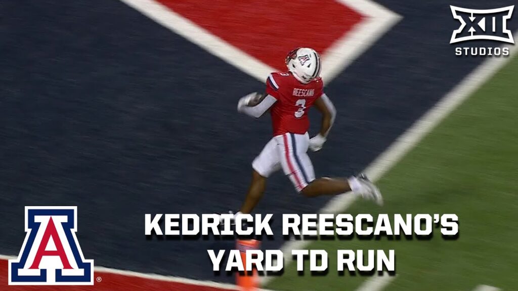 arizonas kedrick reescano 56 yard touchdown run