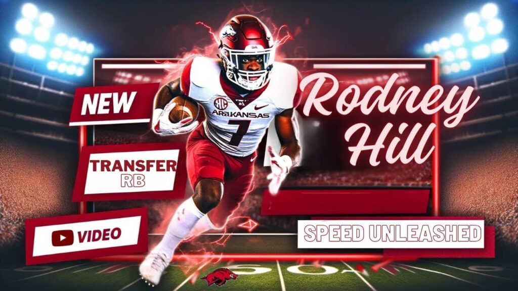 arkansas razorbacks f09f94a5f09f8f88 rb rodney hill the new rushing sensation f09f9097 analysis highlights