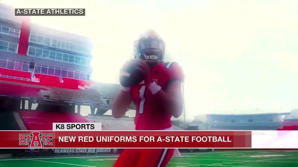 arkansas state football reveals new red uniforms for 2024