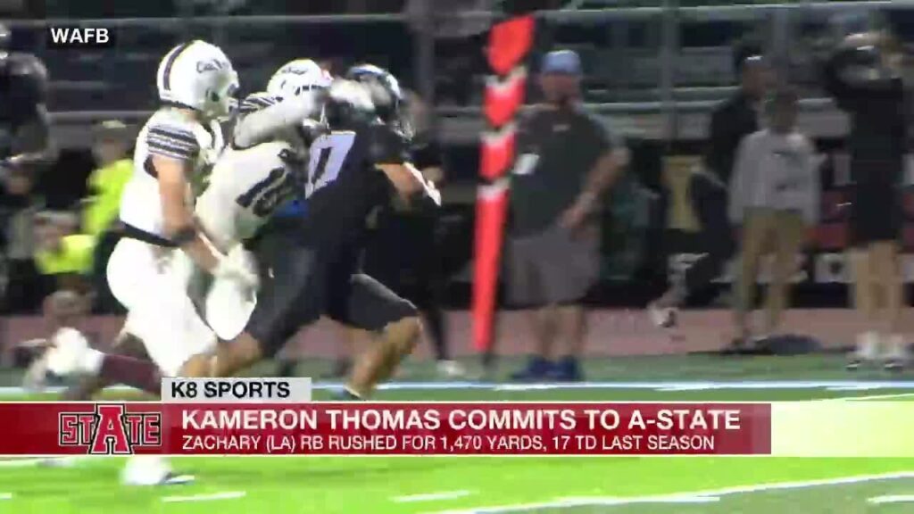 arkansas state lands commit from zachary la rb kameron thomas as pwo