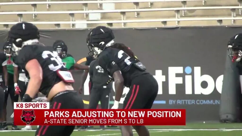 arkansas state senior justin parks describes move from safety to linebacker