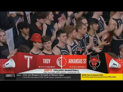 arkansas state vs troy 2 22 2024