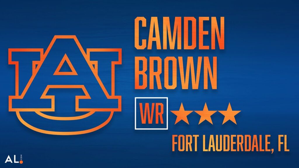 auburn 2022 signees wr camden brown highlights