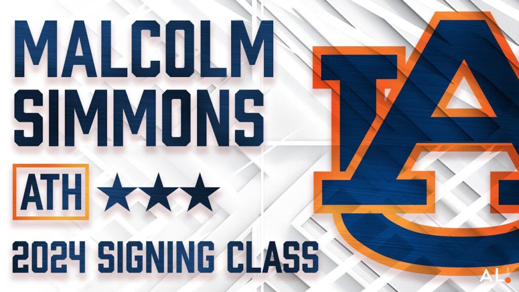 auburn ath signee malcolm simmons highlights from benjamin russell high school in alexander city al