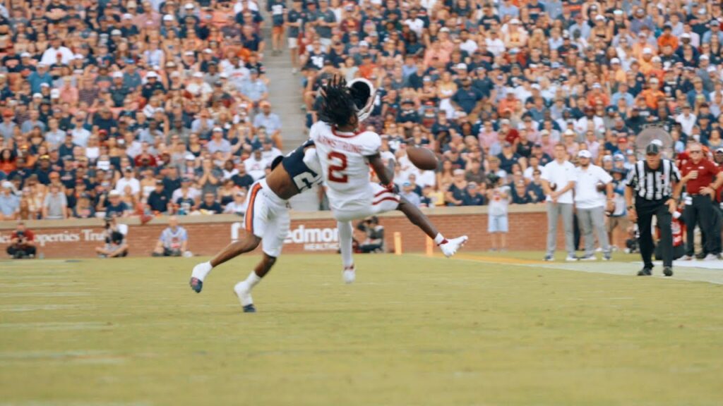 auburn cb champ anthony lays the hammer on arkansas player