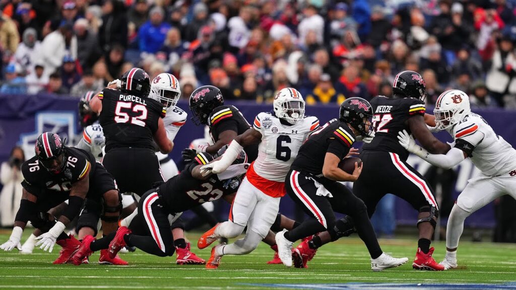 auburn football austin keys sack vs maryland 1