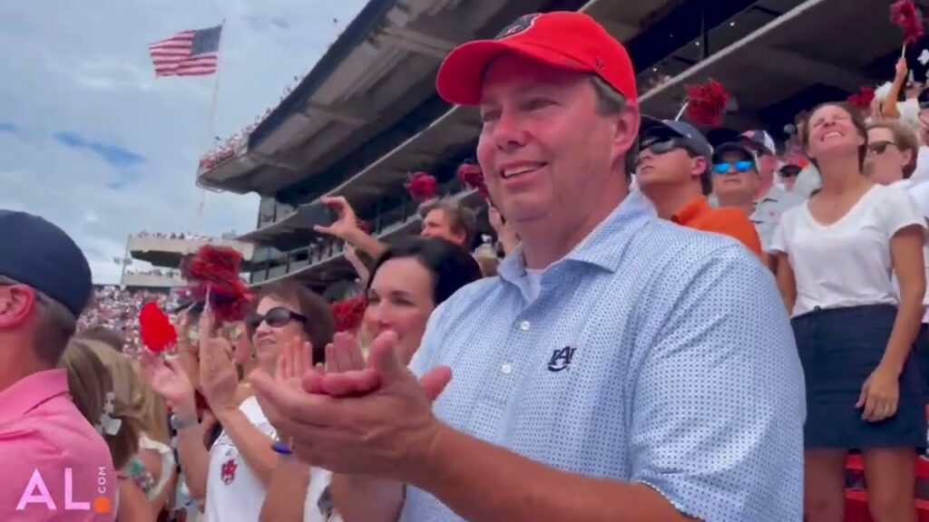 auburn native griffin speaks parents watch their son take the field for the first time as a tiger