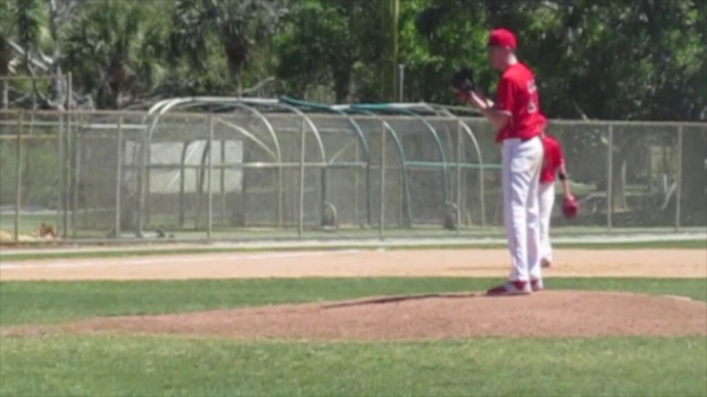 austin young pitching at historic dodgertown vero beach fl