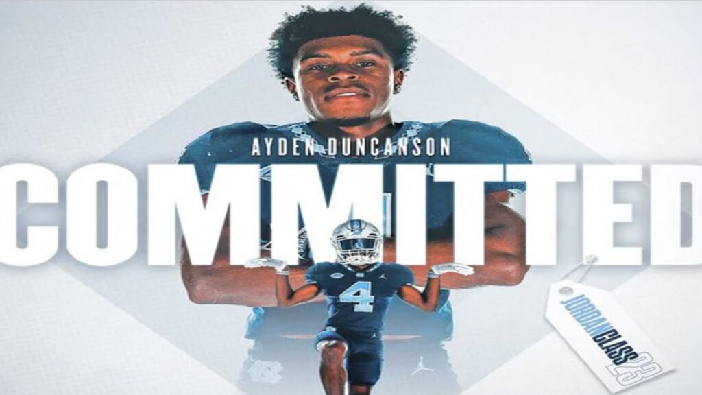 ayden duncanson flips to unc