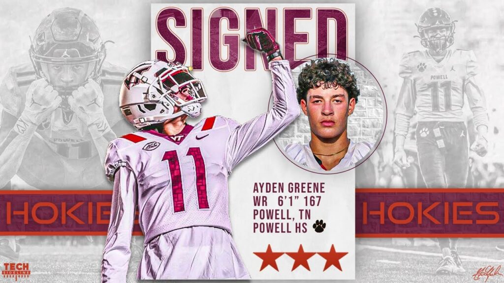 ayden greene signs with virginia tech