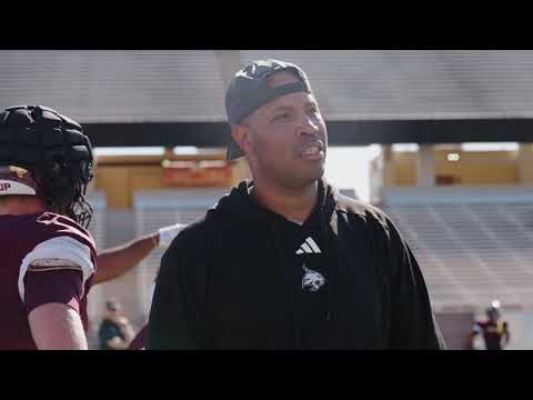 barrick nealy micd up texas state football 2024 spring practice