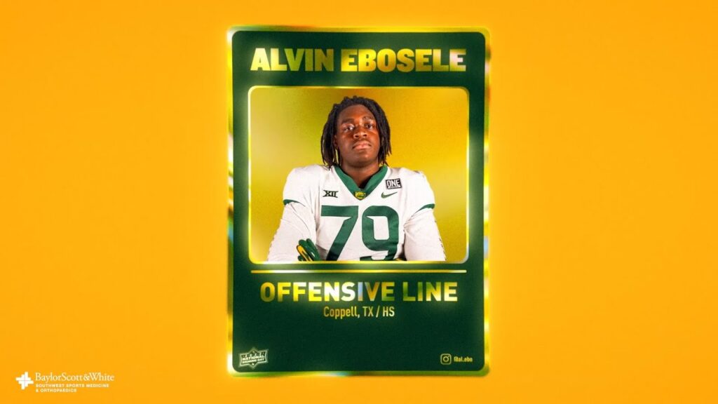 baylor football alvin ebosele highlights