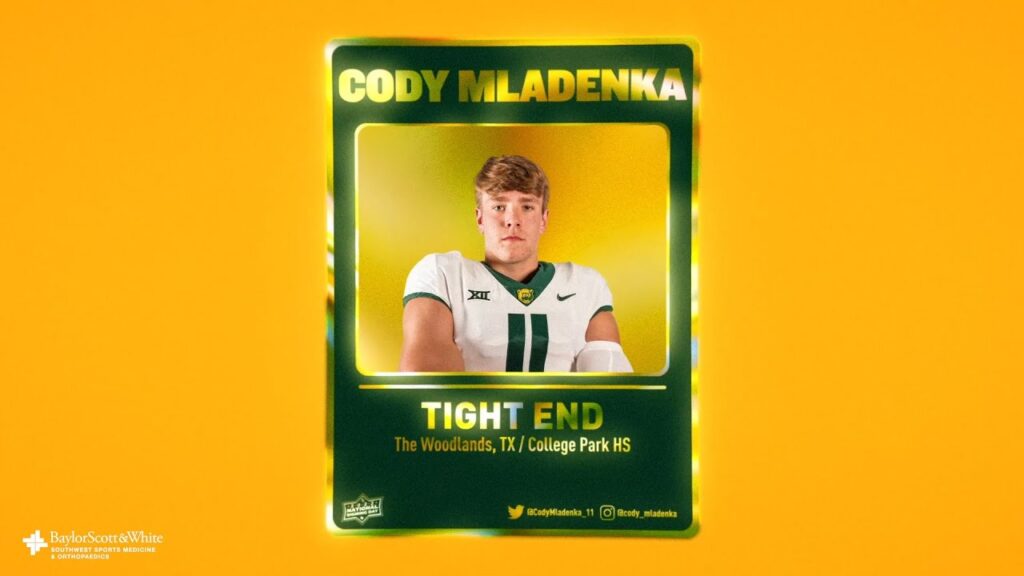 baylor football cody mladenka highlights