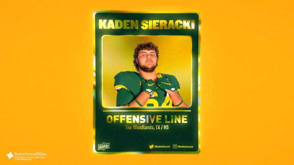 baylor football kaden sieracki highlights