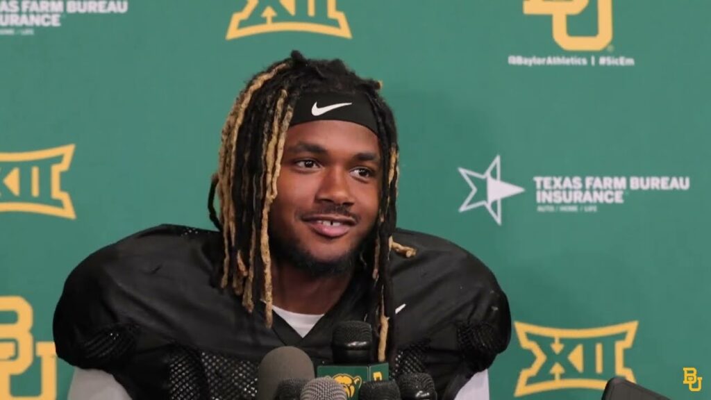 baylor football lorando johnson media availability april 7 2022 1