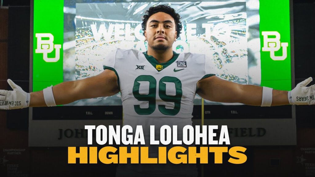 baylor football tonga lolohea highlights national signing day 2024