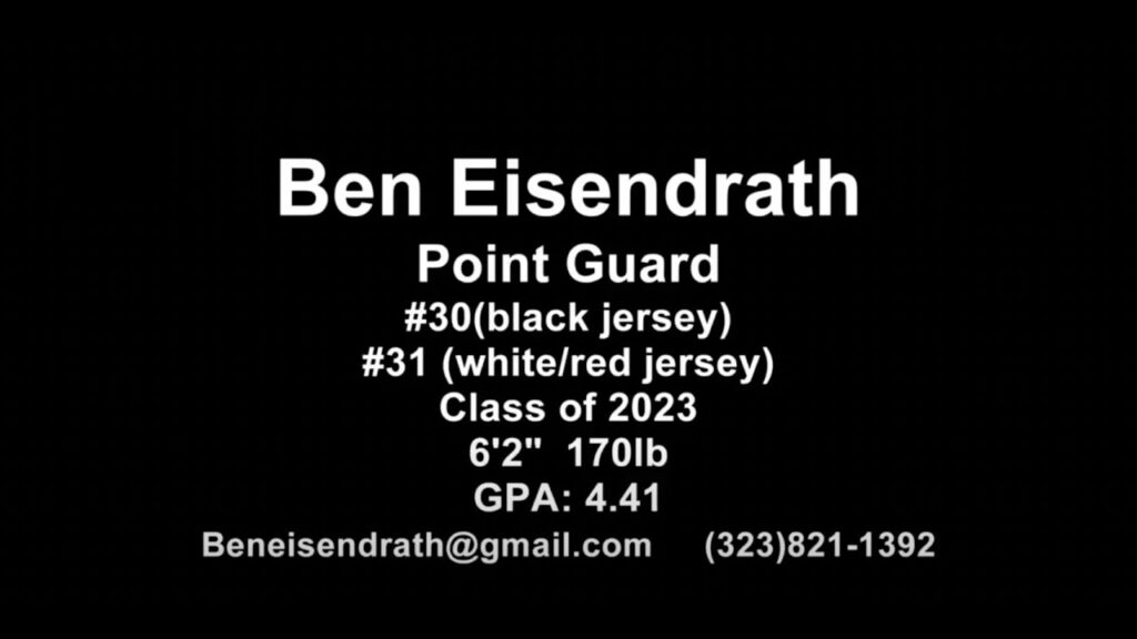 ben eisendraths junior year game film