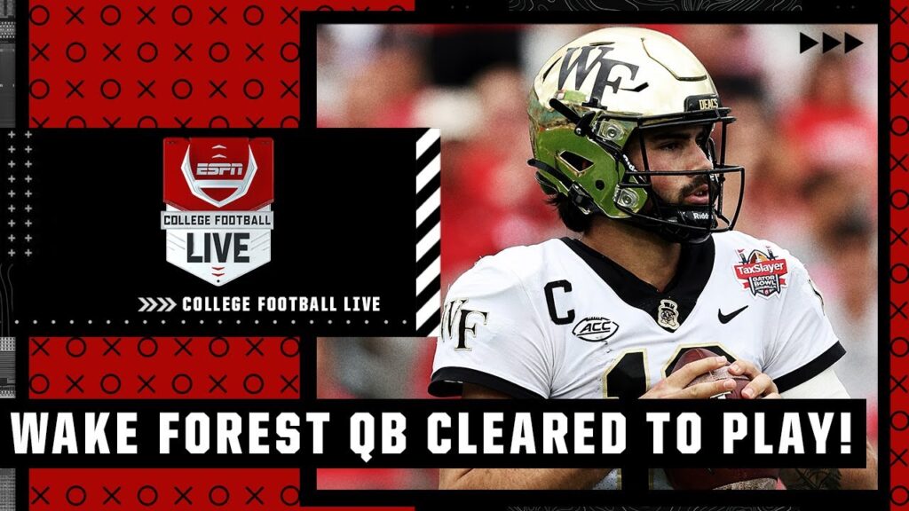 big news wake forest name their starting quarterback college football live