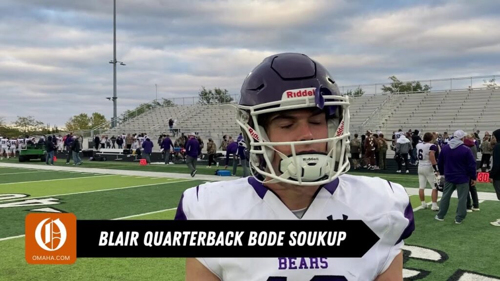 blair quarterback bode soukup after win over elkhorn