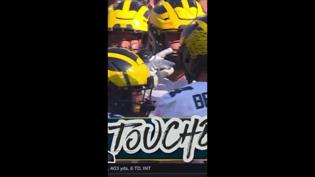 blake corum caps off michigans drive with six vs nebraska michigan football