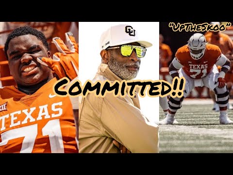 boom 66 350lb texas ol has committed to colorado football coach prime lands payton kirkland