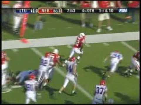 brandon jackson touchdown 2006 nebraska vs louisiana tech