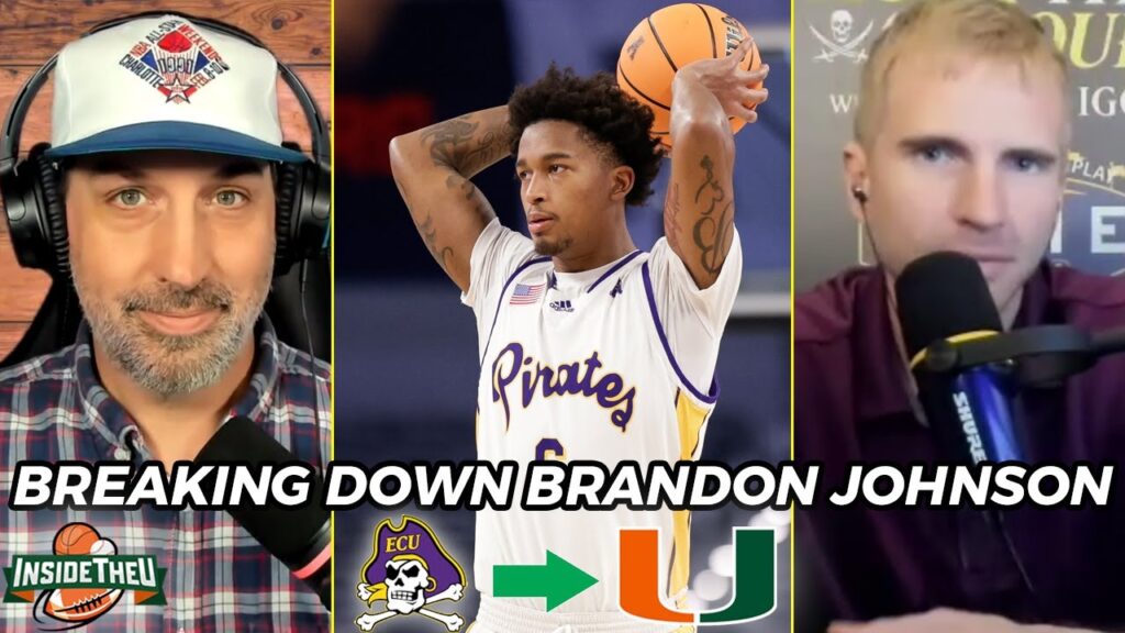 brandon johnson transfers to miami breakdown scouting report from east carolina