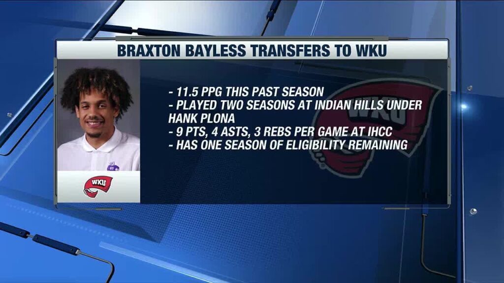 braxton bayless transfers to wku