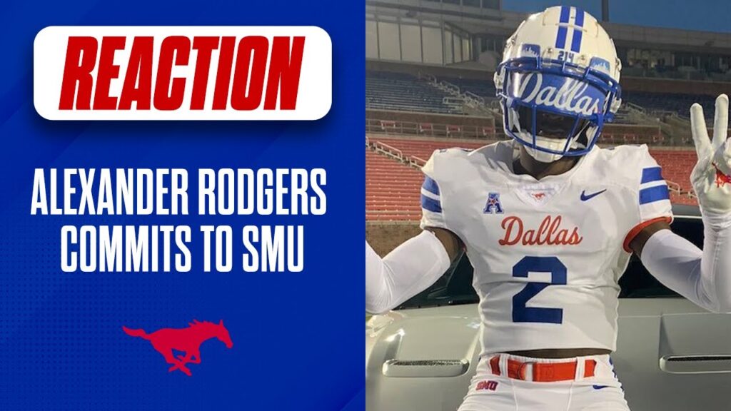 breaking alexander rodgers commits to smu whats next for smu football recruiting